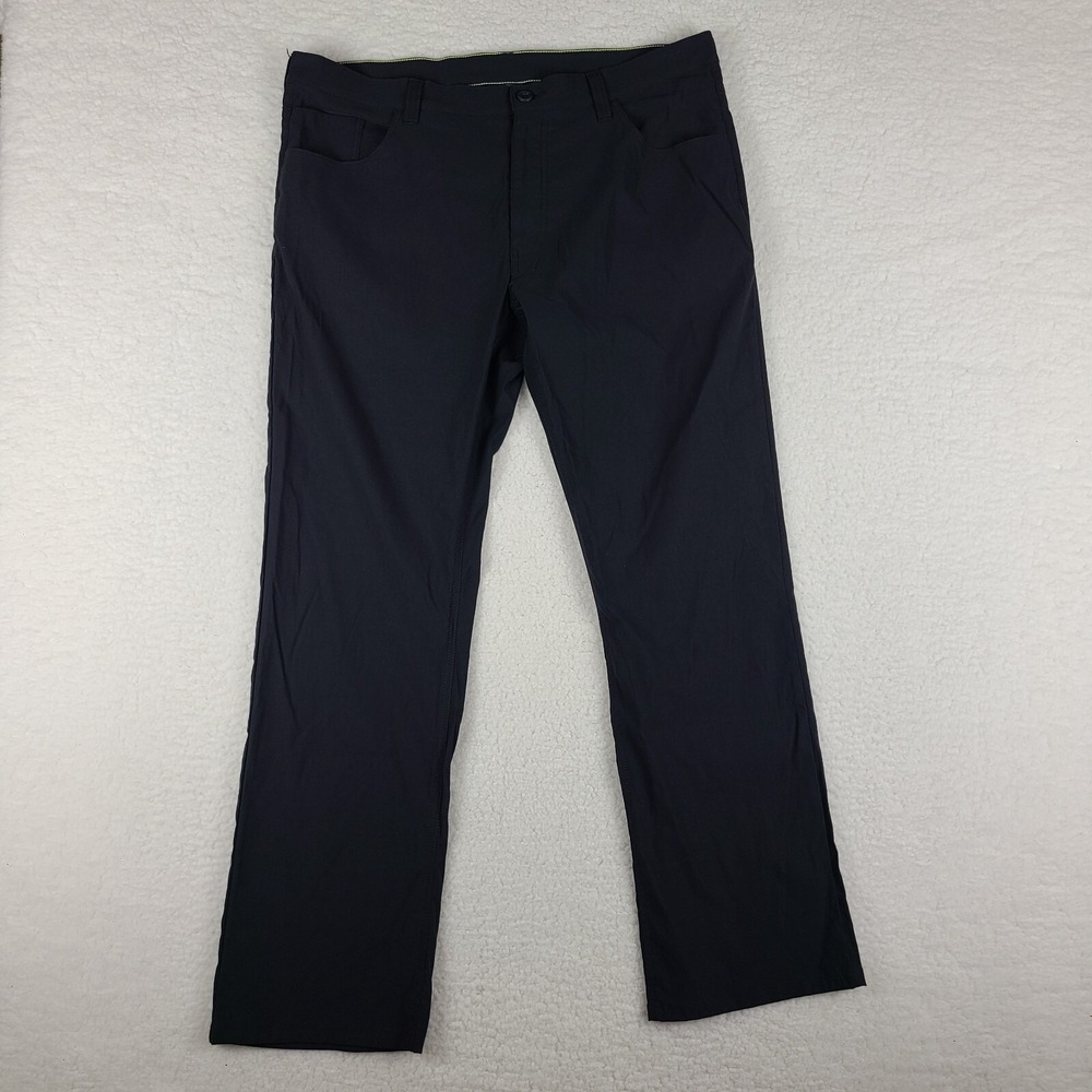 Eddie Bauer Pants Mens 36x30 Black Straight Leg Performance‎ Tech Golf Chino